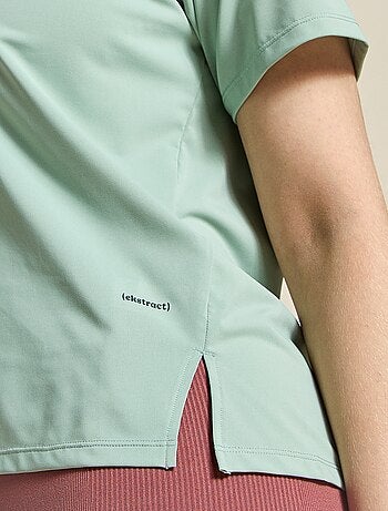 Camiseta fluida con abertura en la espalda - (ekstract)