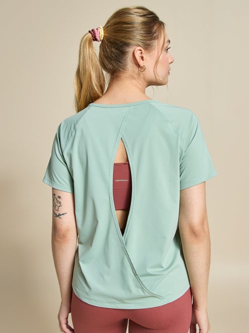 Camiseta fluida con abertura en la espalda - (ekstract) - Kiabi