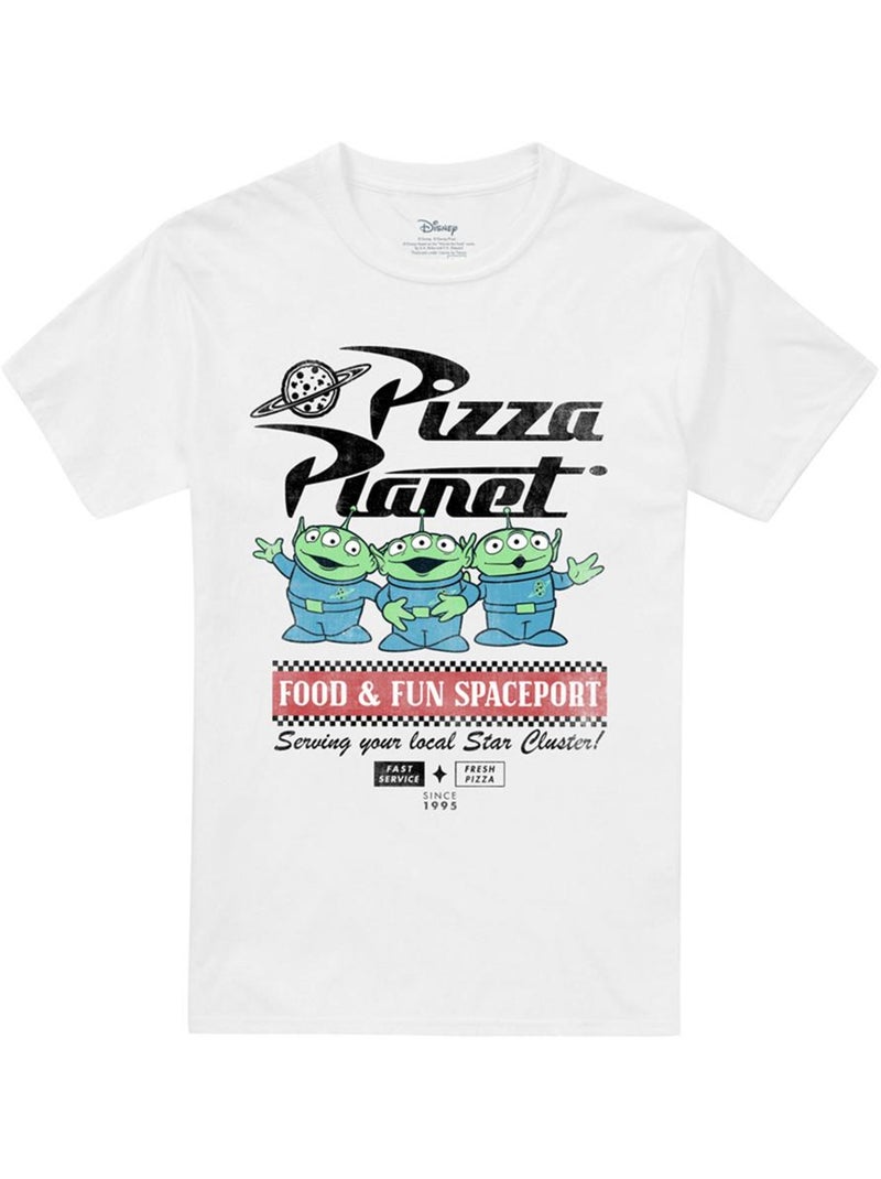 Camiseta food spaceport de marcianitos para adultos unisex - toy story Blanco - Kiabi