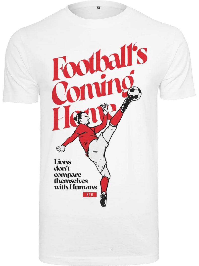 Camiseta football's coming home diseño leones para hombre - merchcode Blanco - Kiabi