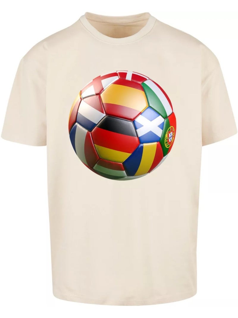 Camiseta footballs coming home europe tour para hombre - mister tee Beige arena - Kiabi