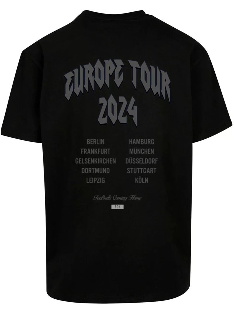 Camiseta footballs coming home europe tour para hombre - mister tee Negro - Kiabi