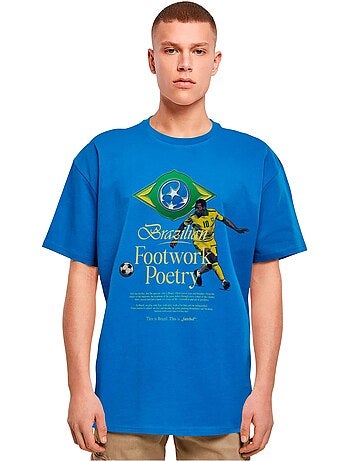 Camiseta footwork poetry para hombre - mister tee