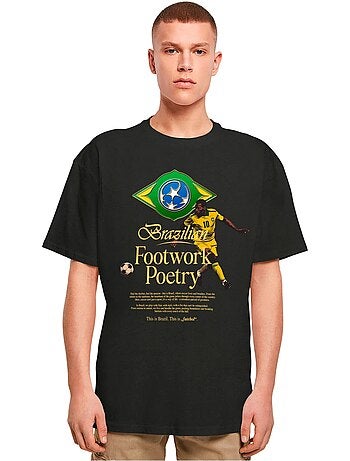 Camiseta footwork poetry para hombre - mister tee