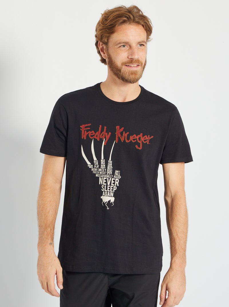 Camiseta 'Freddy Krueger' gris oscuro - Kiabi