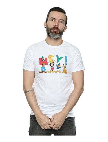 Camiseta friends hey de mickey mouse para hombre - disney