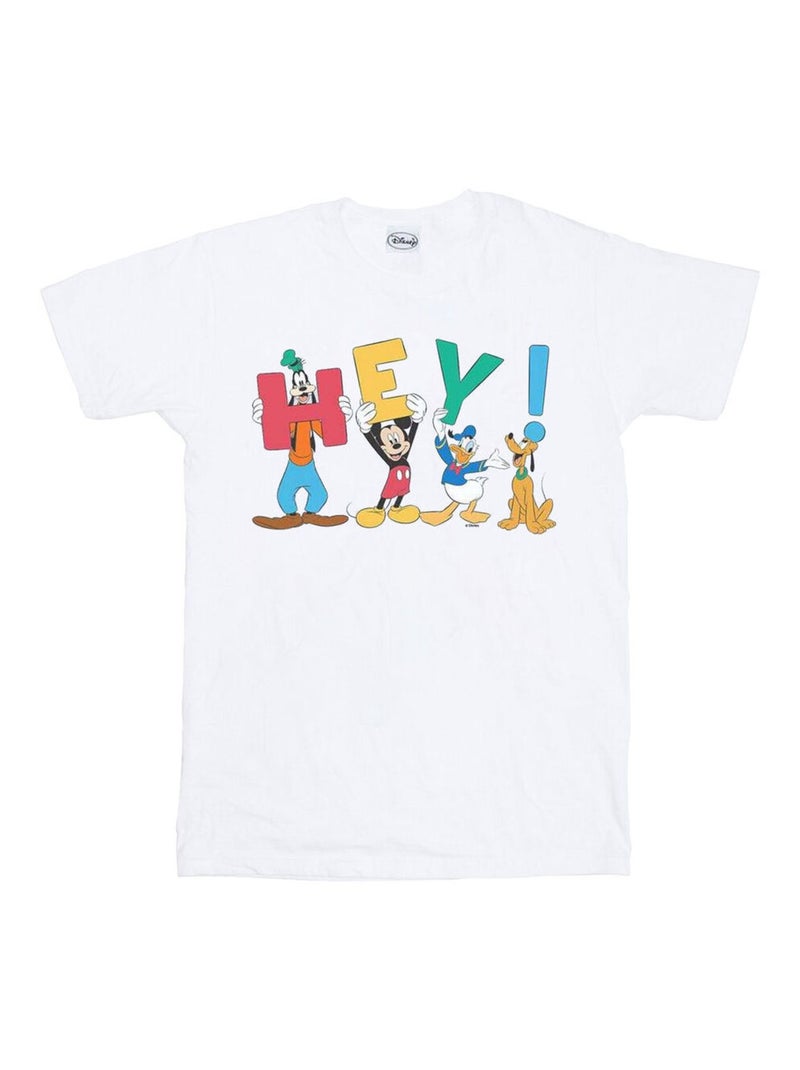 Camiseta friends hey de mickey mouse para hombre - disney Blanco - Kiabi