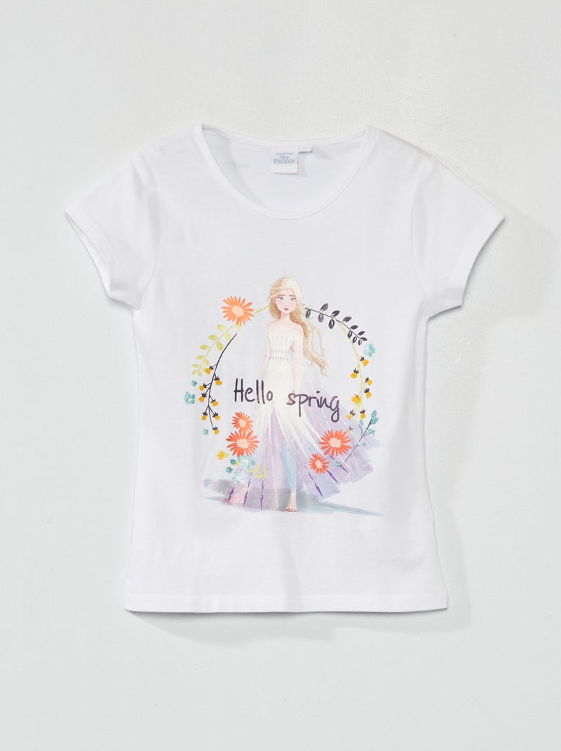 Camiseta 'Frozen' 'Disney' blanco - Kiabi