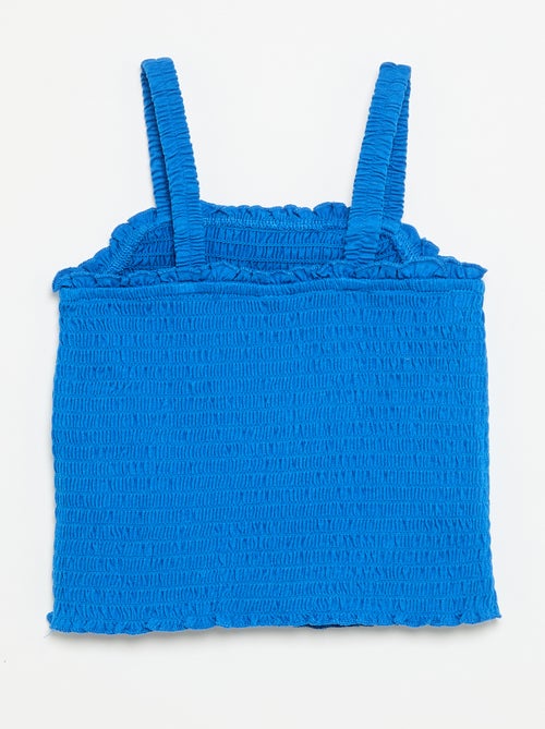 Camiseta fruncida de tirantes - Kiabi