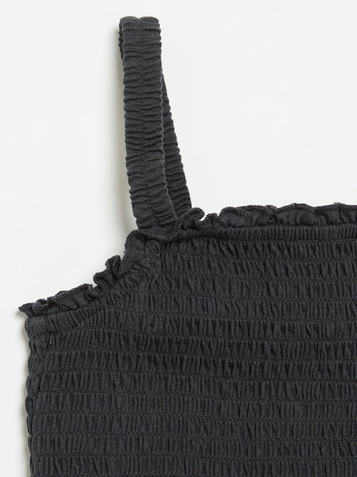 Camiseta fruncida de tirantes - Kiabi