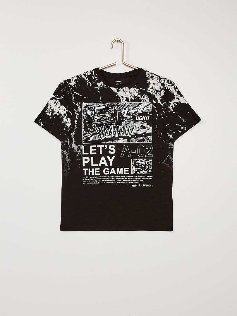 Camiseta 'gaming' Negro - Kiabi