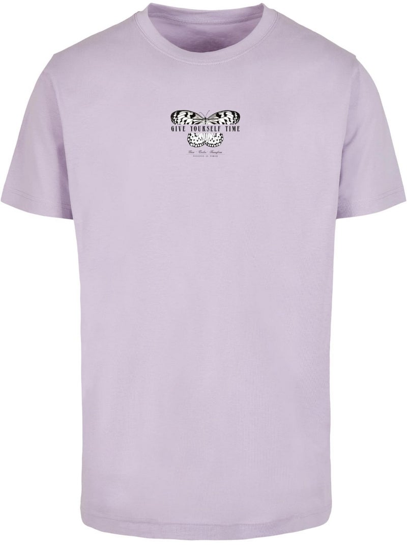 Camiseta give yourself time para hombre - mister tee Malva lila - Kiabi