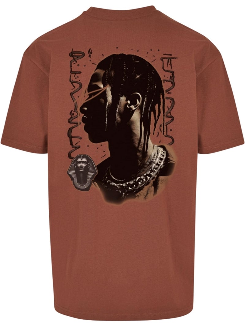 Camiseta giza diseño travis scott para hombre - mister tee Naranja coral - Kiabi