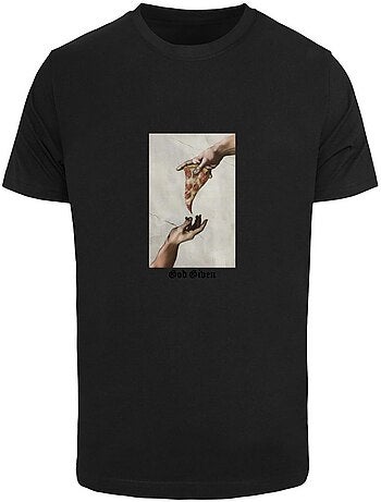 Camiseta god given pizza para hombre - mister tee