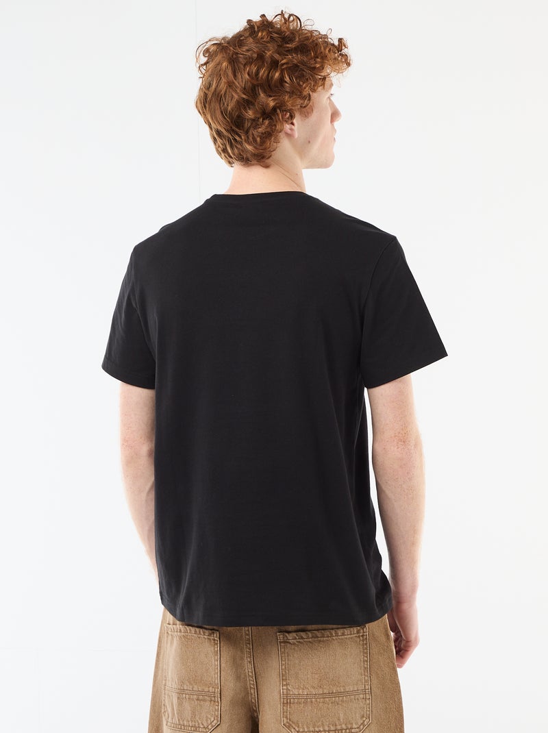 Camiseta 'Gorillaz' de algodón liso Negro - Kiabi