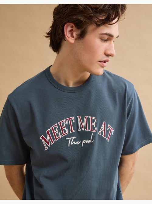Camiseta gruesa bordada, MO Fashion - Kiabi