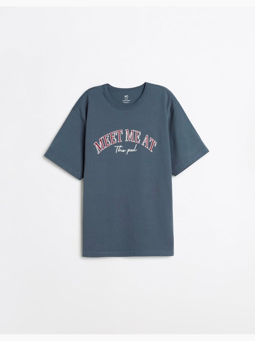 Camiseta gruesa bordada, MO Fashion - Kiabi