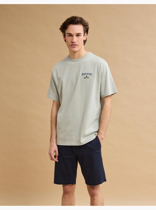 Camiseta gruesa bordada, MO Fashion - Kiabi
