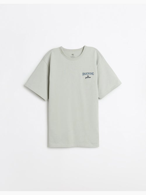 Camiseta gruesa bordada, MO Fashion - Kiabi