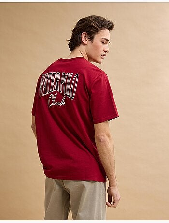Camiseta gruesa bordada, MO Fashion