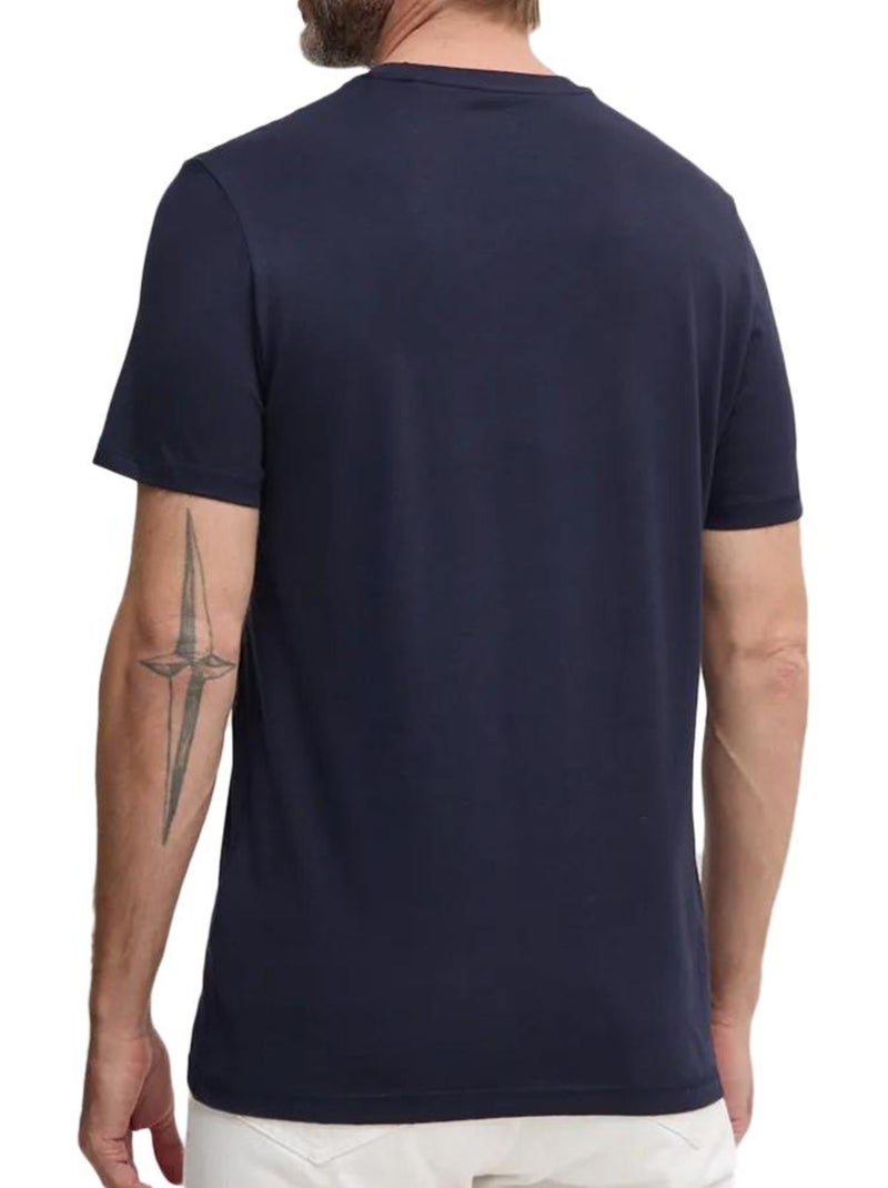 Camiseta Guess de Hombre con Estampado Abstracto Azul marino - Kiabi