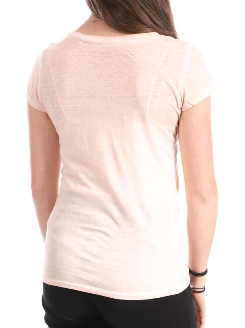 Camiseta Guess de mujer con en Melocotón - Kiabi