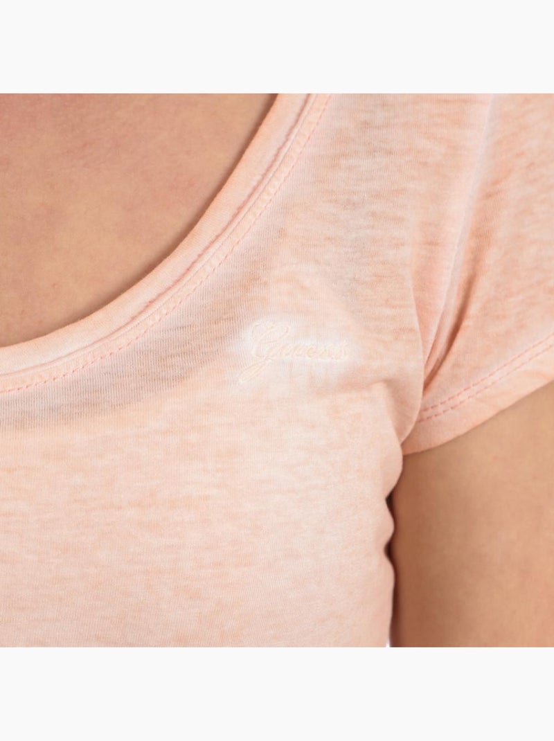 Camiseta Guess de mujer con en Melocotón - Kiabi