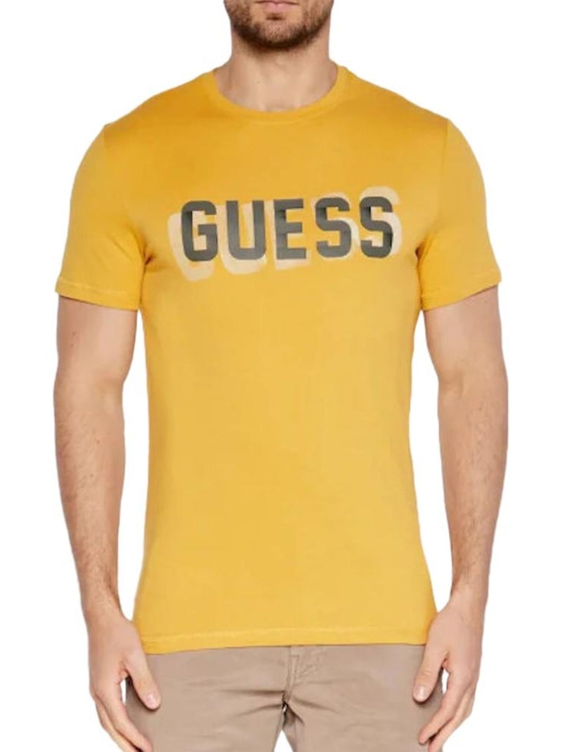 Camiseta Guess para Hombre Amarillo - Kiabi