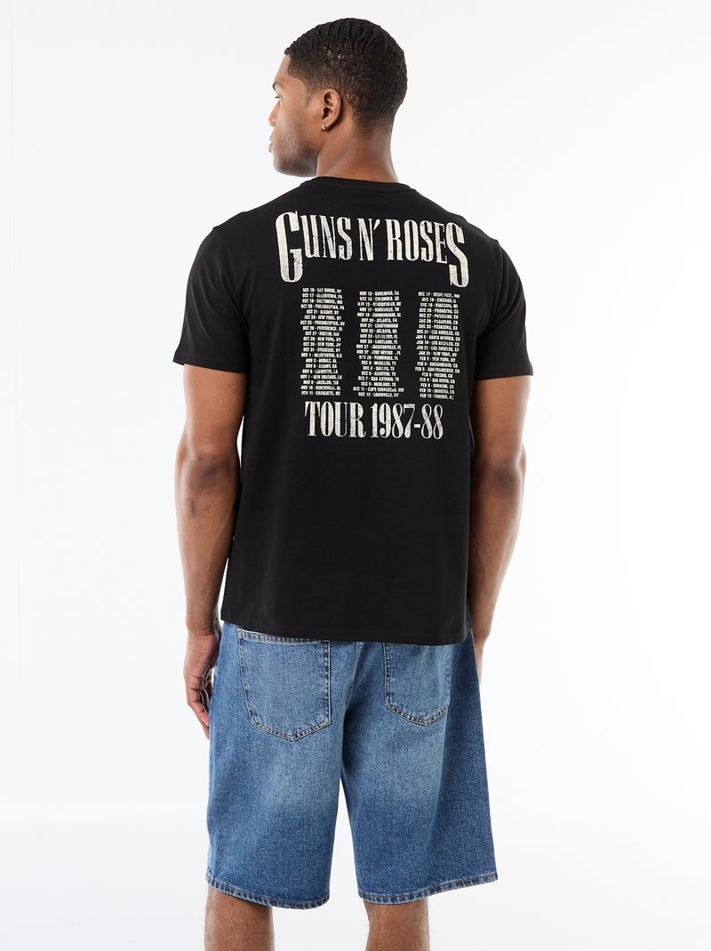 Camiseta 'Guns N' Roses' Negro - Kiabi