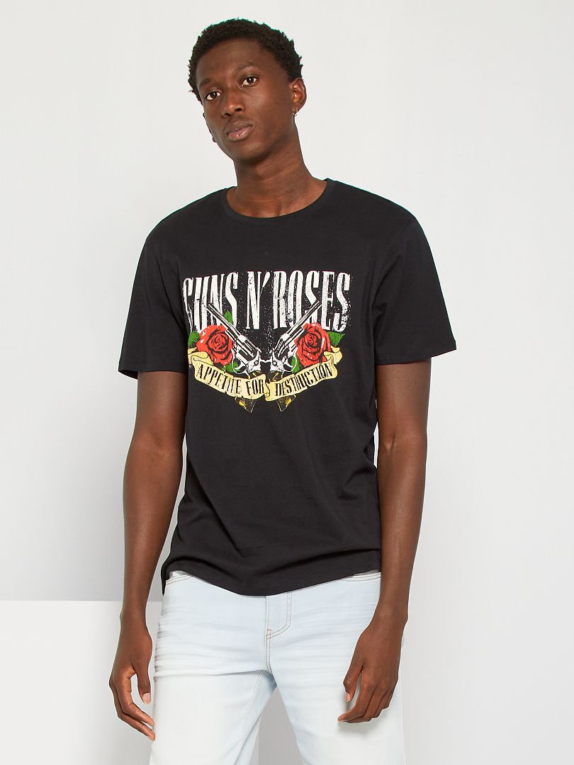 Camiseta 'Guns N' Roses' Negro - Kiabi
