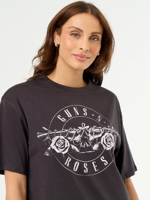 Camiseta \'Guns N\'Roses\' de manga corta estampada por delante y por detrás - Kiabi