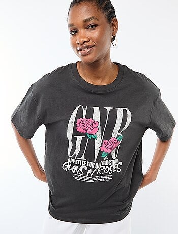 Camiseta 'Guns N'Roses' de manga corta