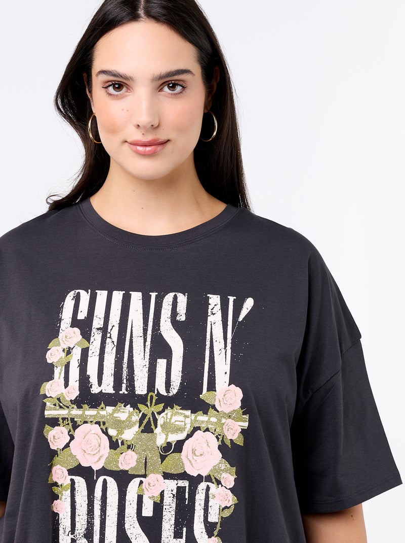 Camiseta 'Guns'n'Roses' de manga corta Negro - Kiabi