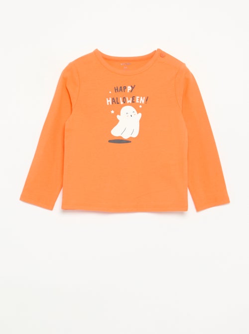 Camiseta 'Halloween' de manga larga - Kiabi