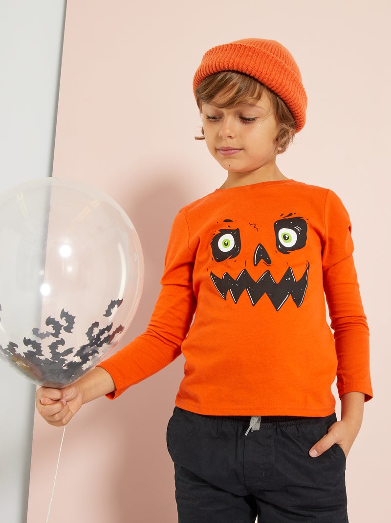 Camiseta 'Halloween' NARANJA - Kiabi
