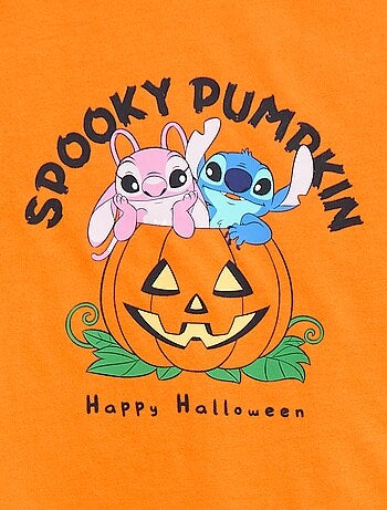Camiseta Halloween 'Stitch y Angel' 'Disney'