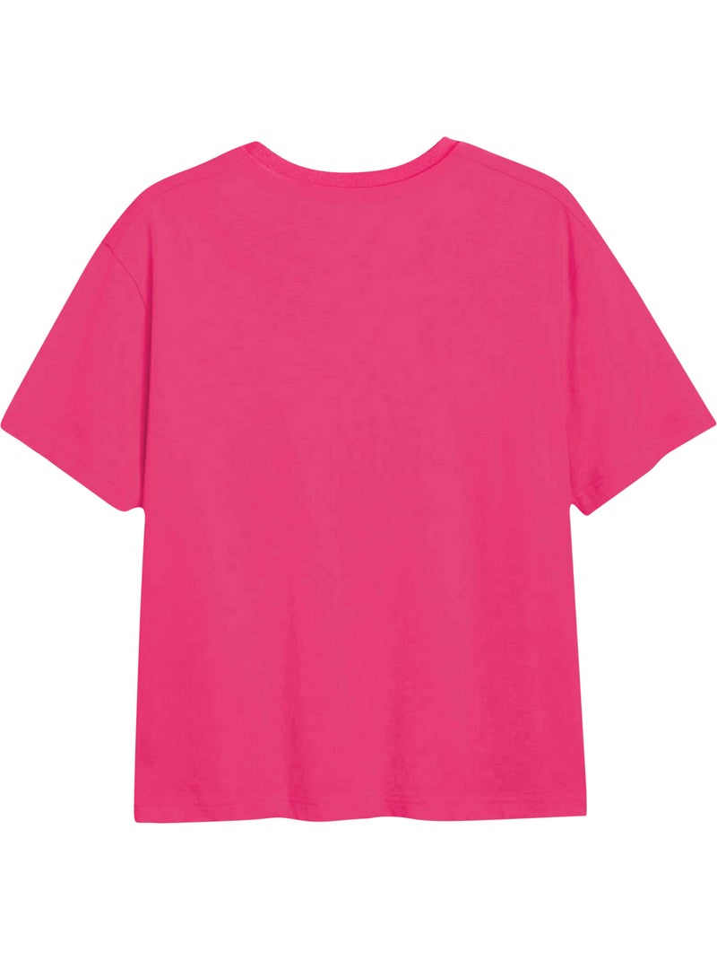 Camiseta happy vibes niñas - trolls Rosa fucsia - Kiabi