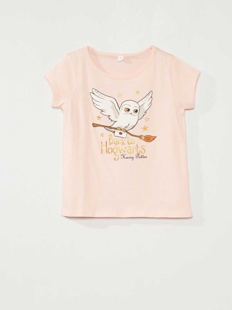 Camiseta 'Harry Potter' 'Hedwig' rosa - Kiabi