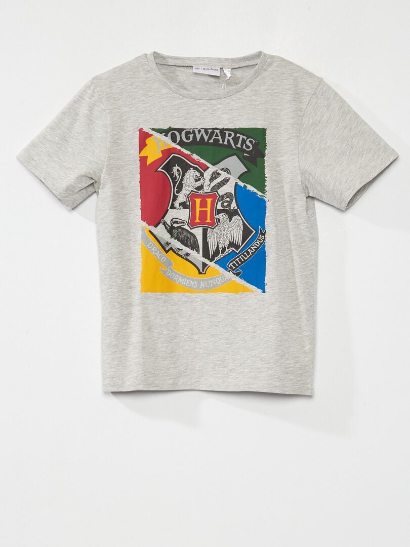 Camiseta 'Harry Potter' 'Hogwarts' gris - Kiabi
