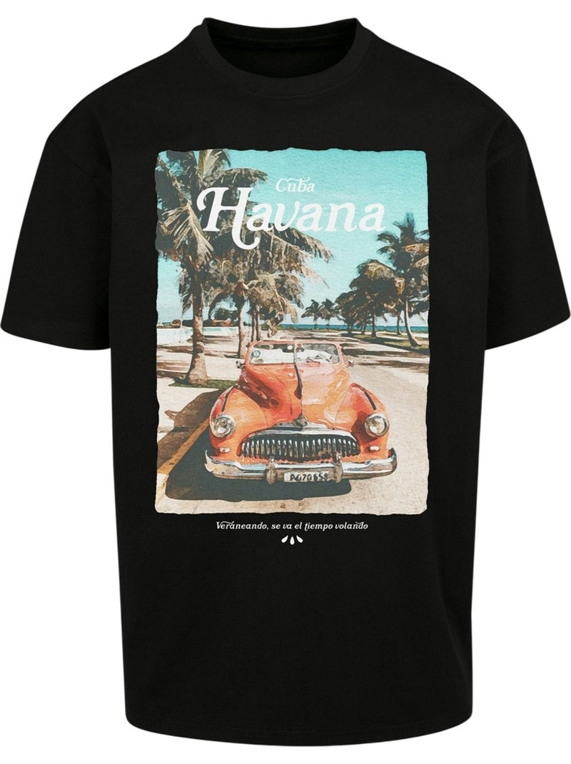 Camiseta havana vibe para hombre - mister tee Negro - Kiabi