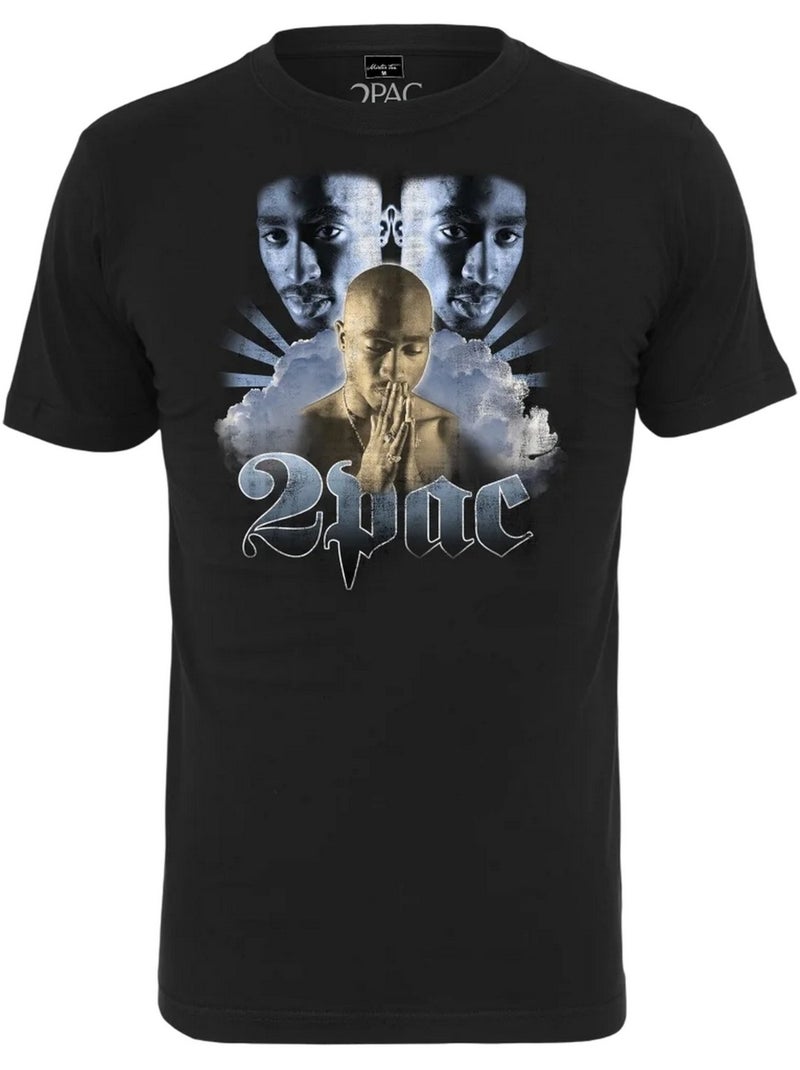 Camiseta heaven diseño tupac shakur para hombre - mister tee Negro - Kiabi