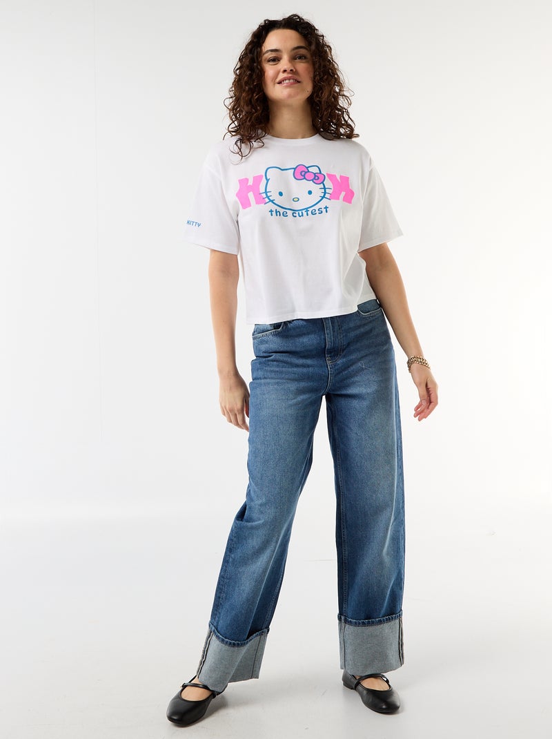 Camiseta "Hello Kitty" de manga corta Blanco - Kiabi