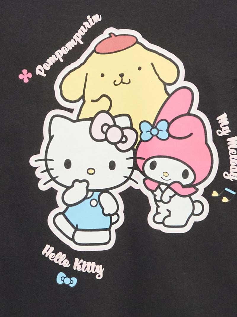 Camiseta 'Hello Kitty' de manga corta Negro - Kiabi