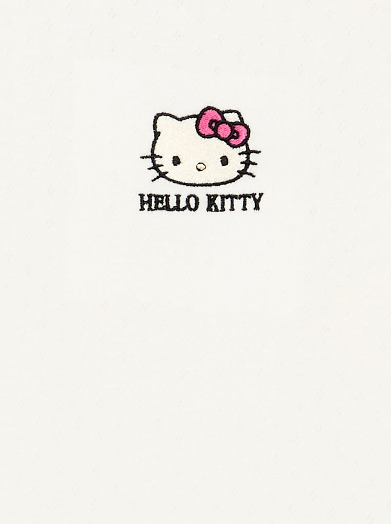 Camiseta 'Hello Kitty' de manga larga Blanco - Kiabi