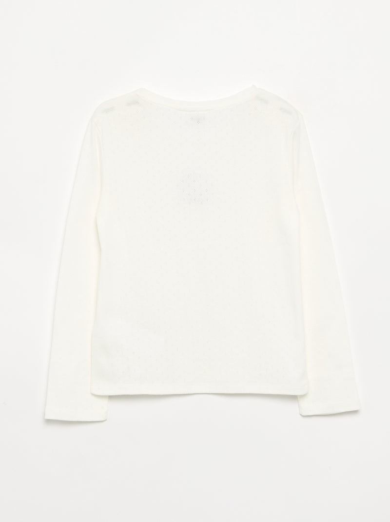 Camiseta 'Hello Kitty' de manga larga Blanco - Kiabi