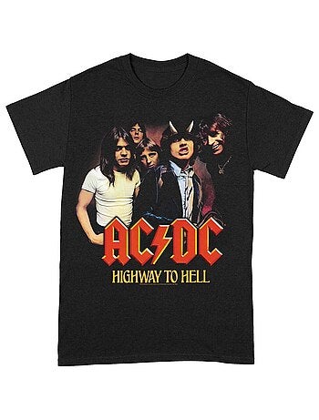 Camiseta highway to hell para adultos unisex - acdc