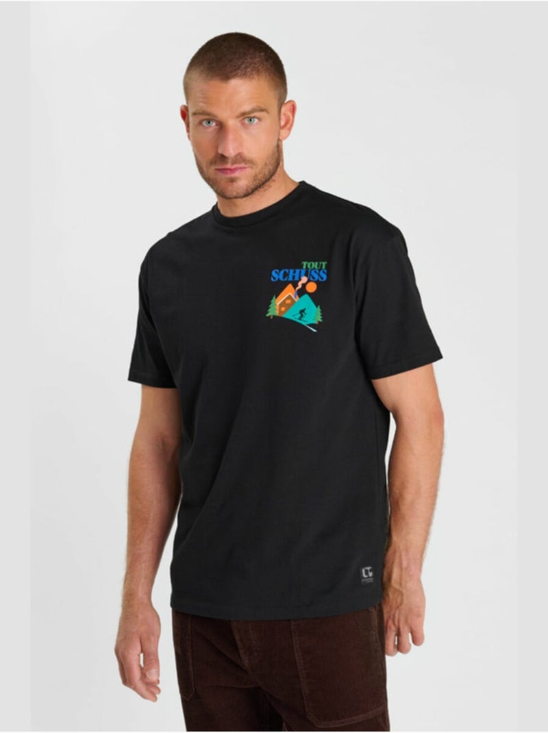 Camiseta Hino «Le temps des cerises» Negro - Kiabi