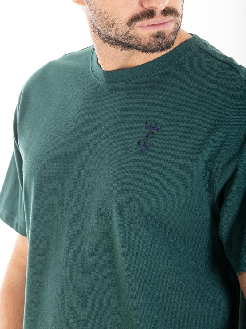 Camiseta holgada algodón piqué CHASE 'Rica Lewis' Verde - Kiabi