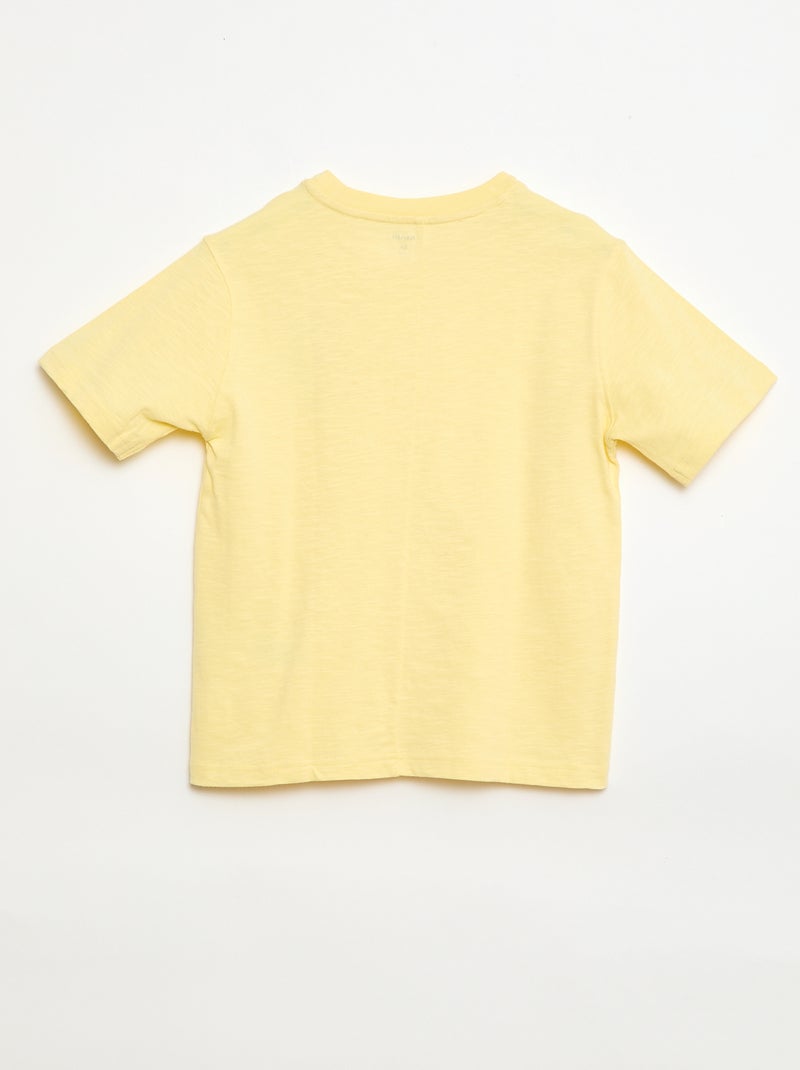 Camiseta holgada Amarillo - Kiabi