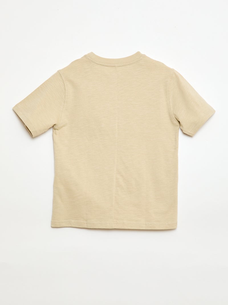 Camiseta holgada Beige - Kiabi